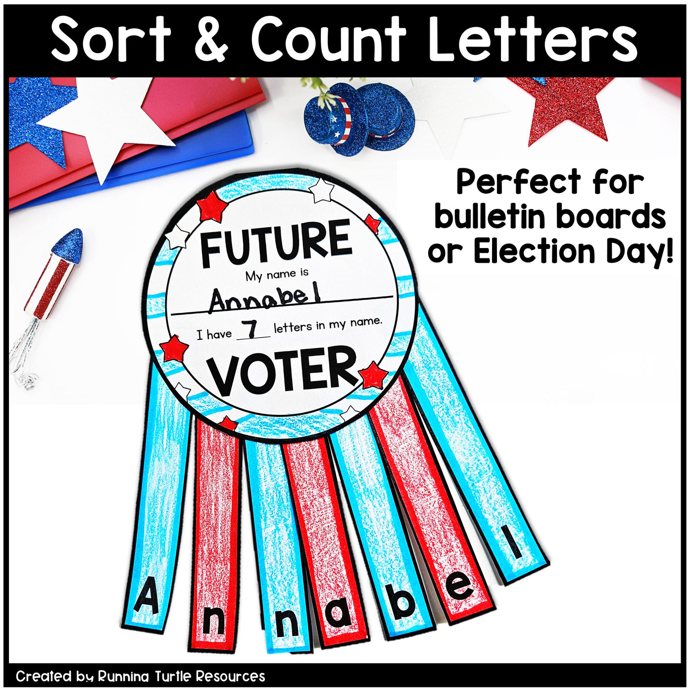 Future Voter Name Craft for Preschool and Kindergarten