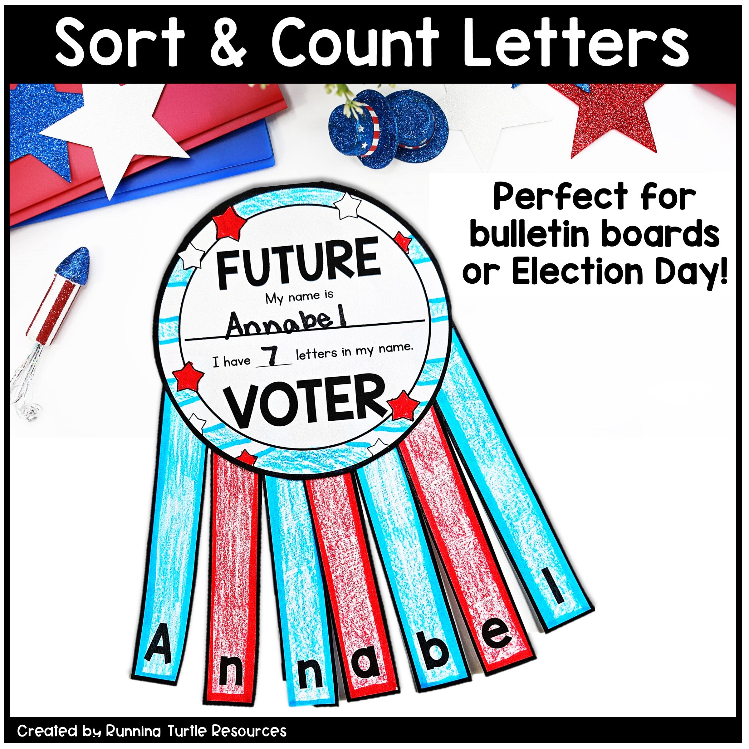 Future Voter Name Craft for Preschool and Kindergarten