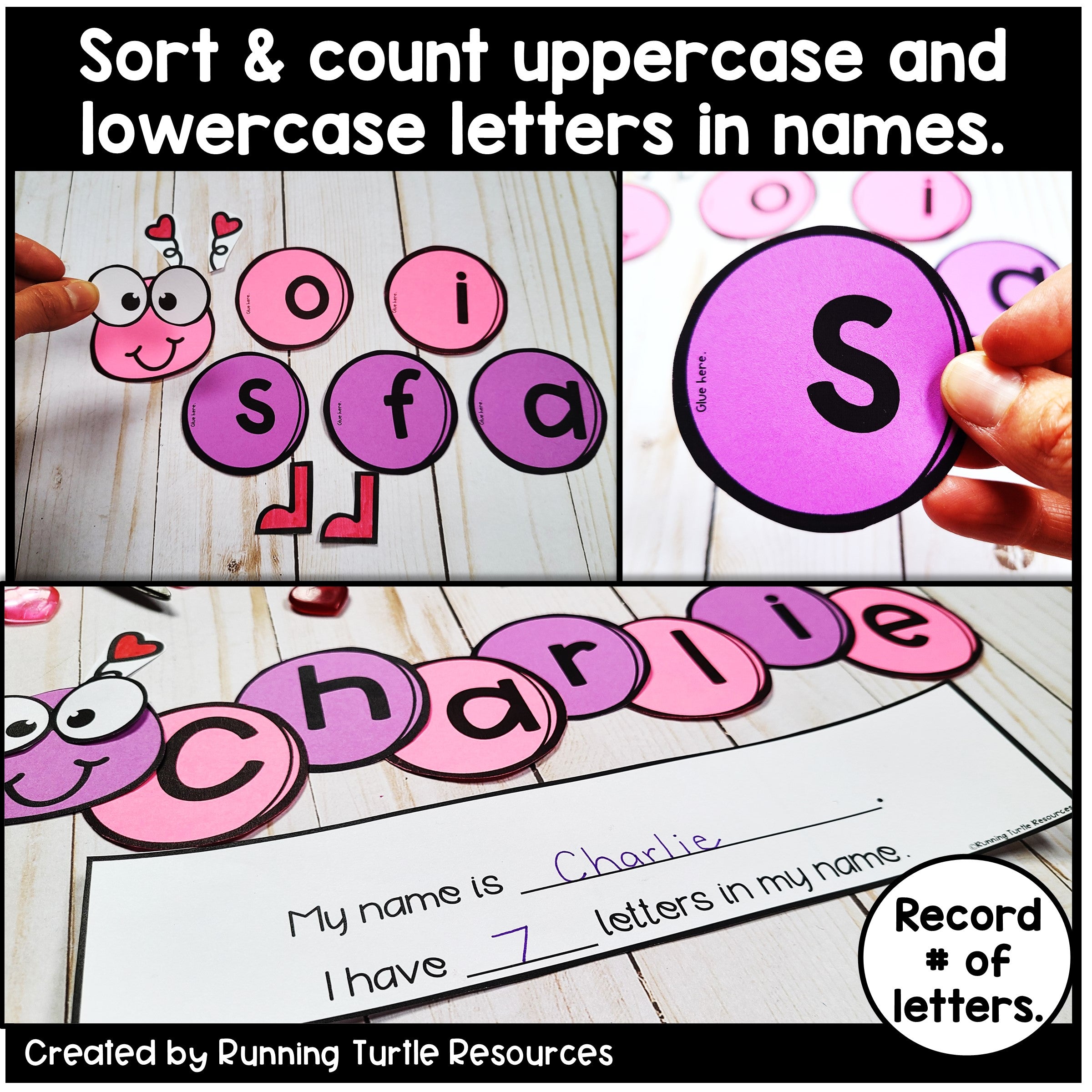 Editable Valentine Name Craft l Love Bug Activity