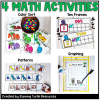 Dinosaurs Math and Literacy Centers for Preschool, Pre-K, and Kindergarten
