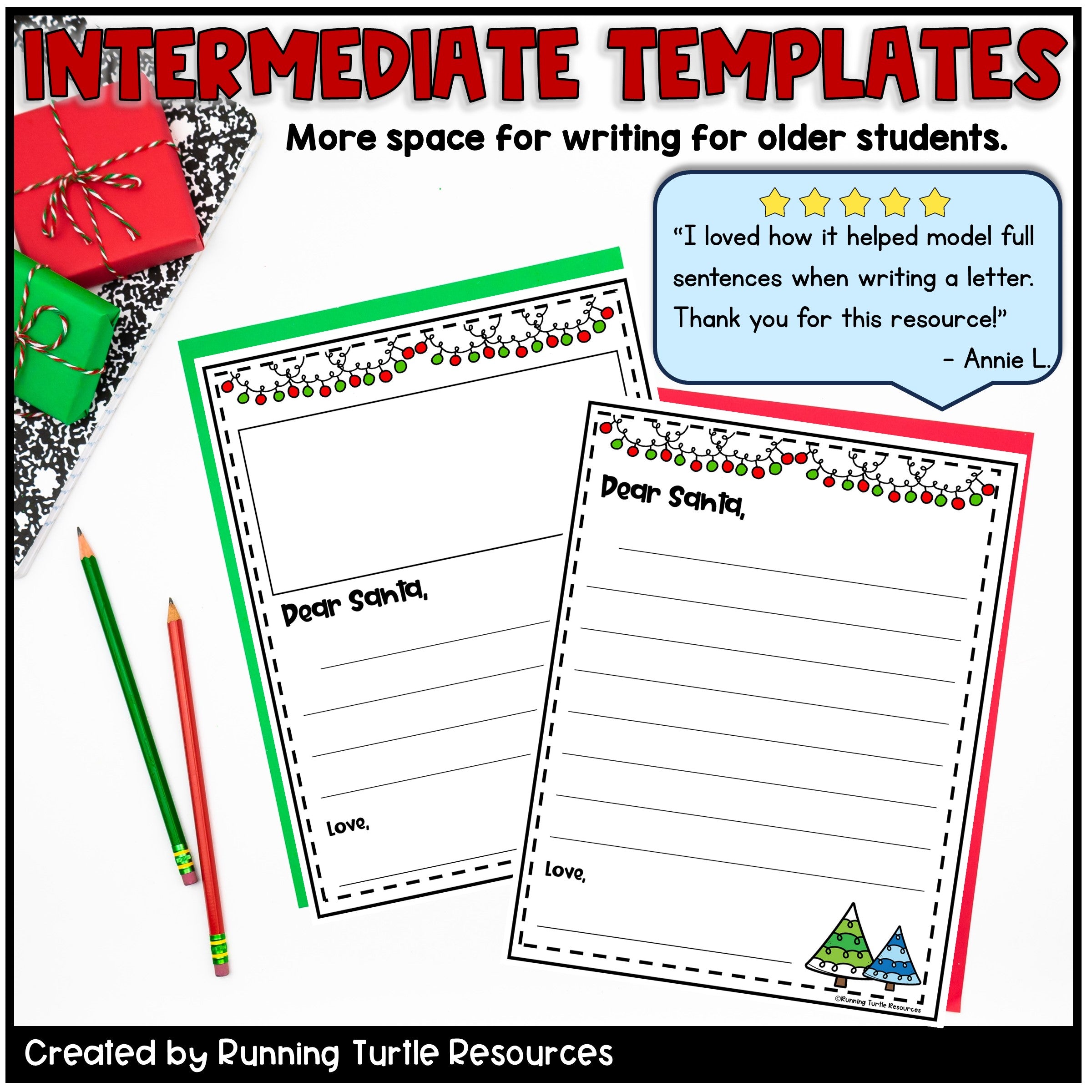 Letter to Santa Template, Dear Santa Friendly Letter