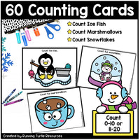 Winter Number Match Task Cards
