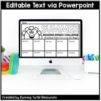 Summer Reading Bingo, June and July Reading Challenge and Bookmarks