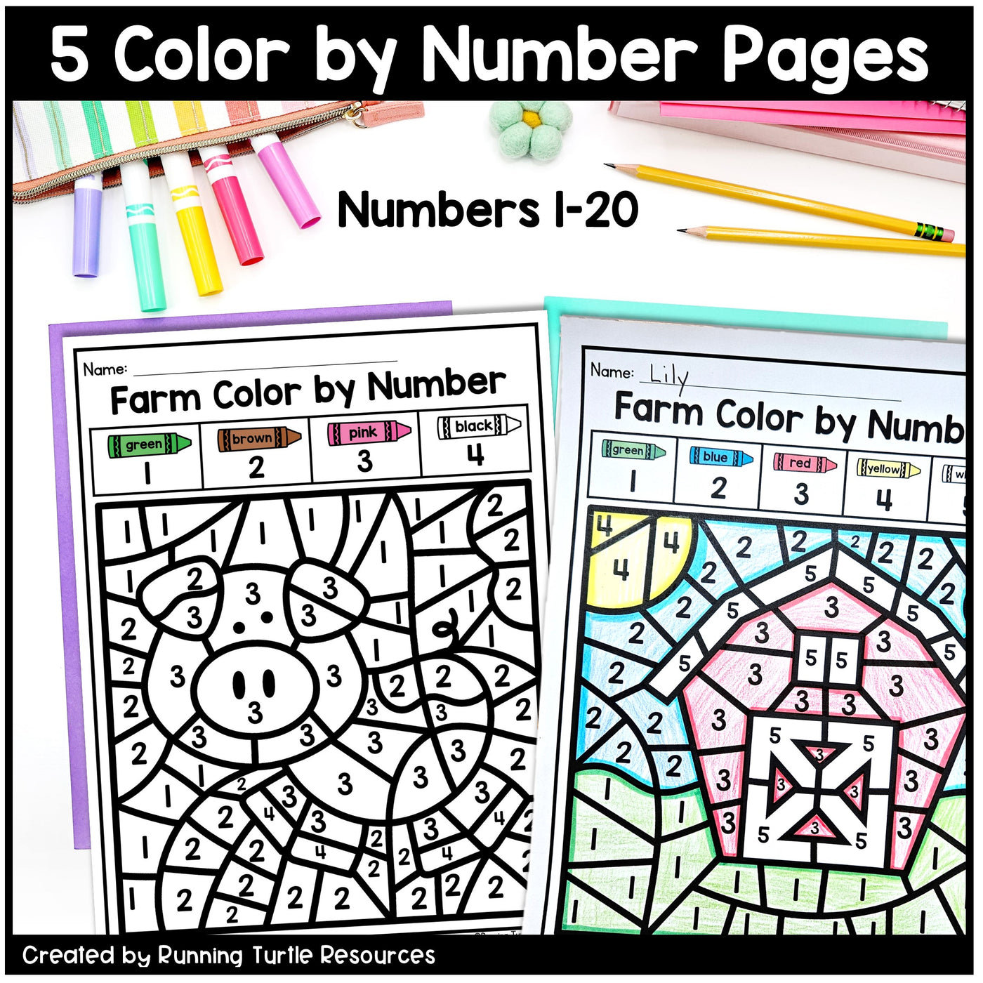 Farm Fine Motor Printables for Preschool, PreK and Kindergaten