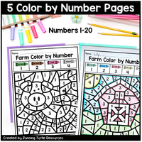 Farm Fine Motor Printables for Preschool, PreK and Kindergaten