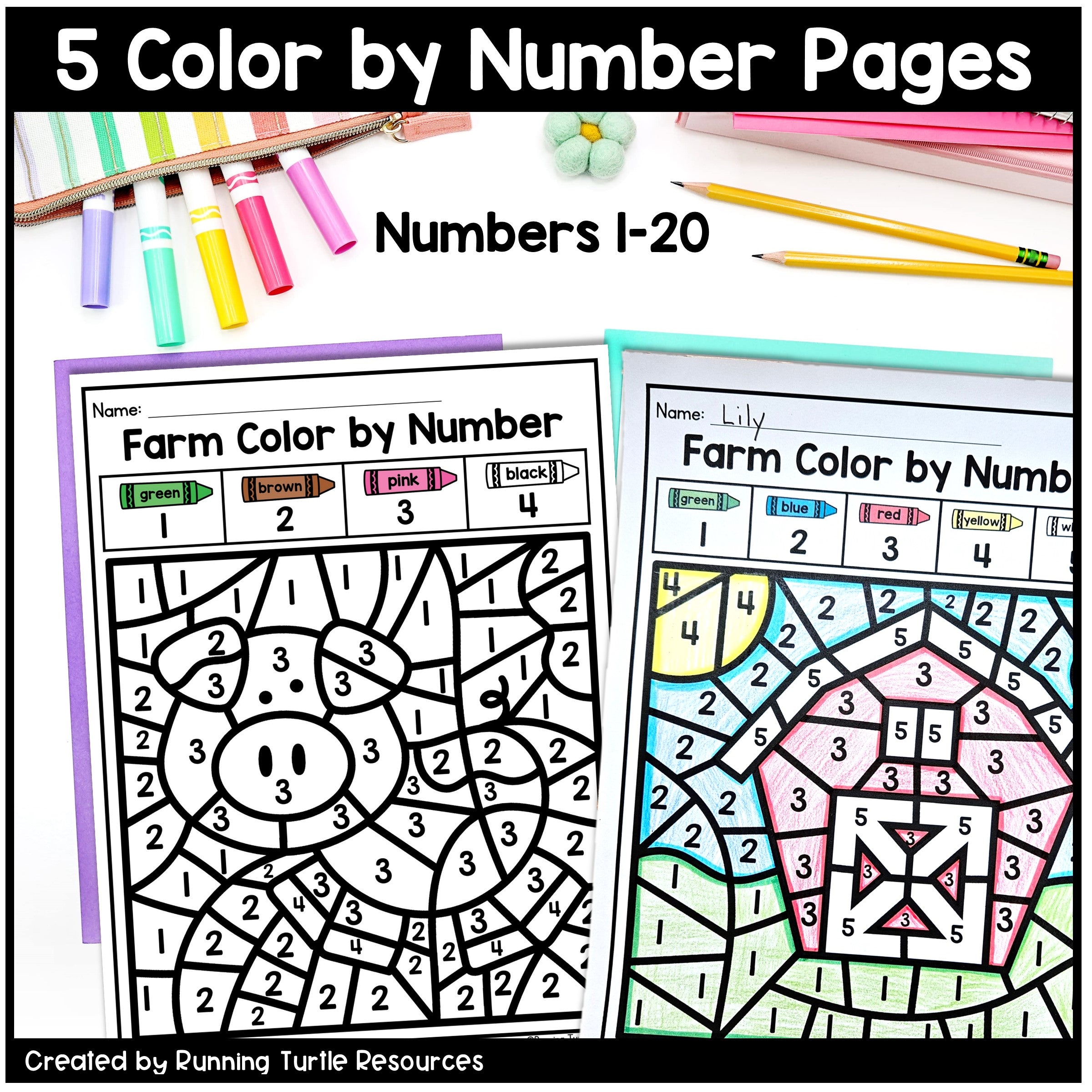 Farm Fine Motor Printables for Preschool, PreK and Kindergaten