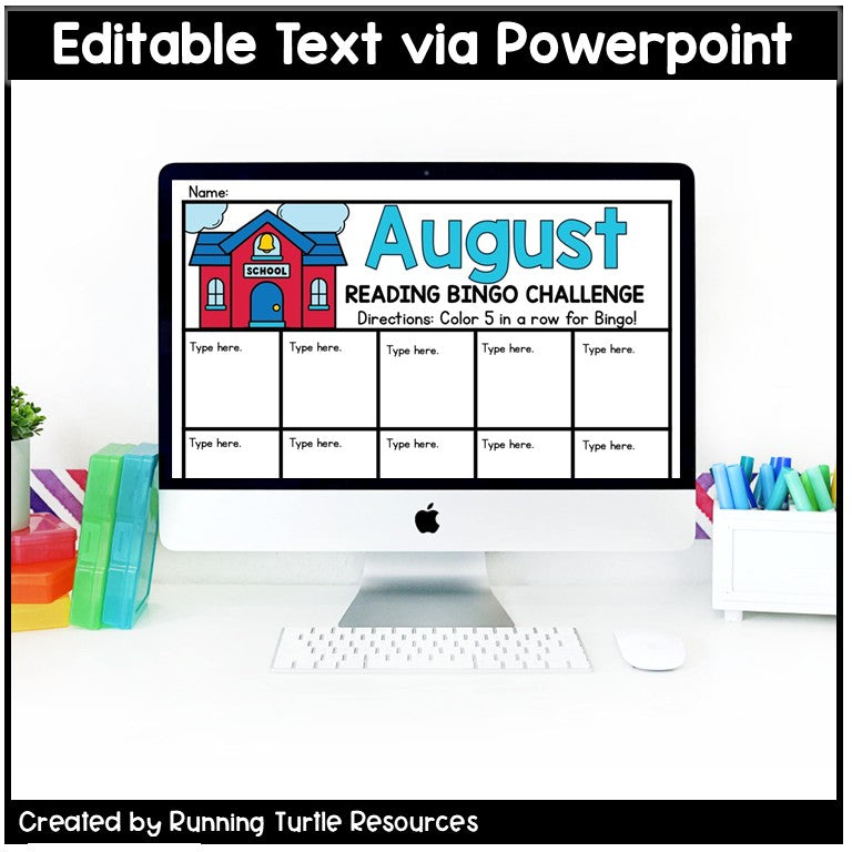 August Reading Bingo, Back to School Reading Challenge and Bookmarks