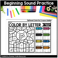 Farm Color by Letter and Beginning Sound Pages