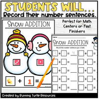 Roll and Add Dice Games Year Long Activities