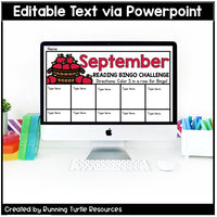 September Reading Bingo, Fall Reading Challenge and Bookmarks
