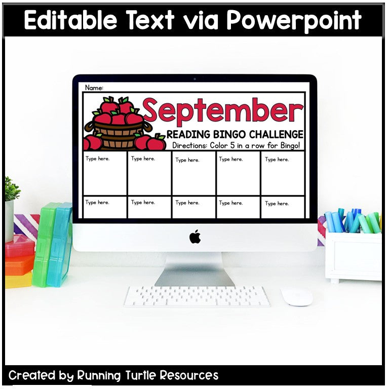 September Reading Bingo, Fall Reading Challenge and Bookmarks