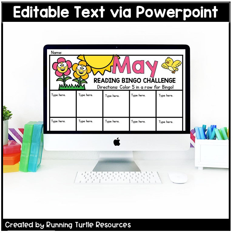 May Reading Log, Spring Bookmarks, Summer Reading Bingo, End of Year Bingo