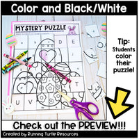 Easter Alphabet Mystery Puzzles l Letter and Beginning Sounds Match