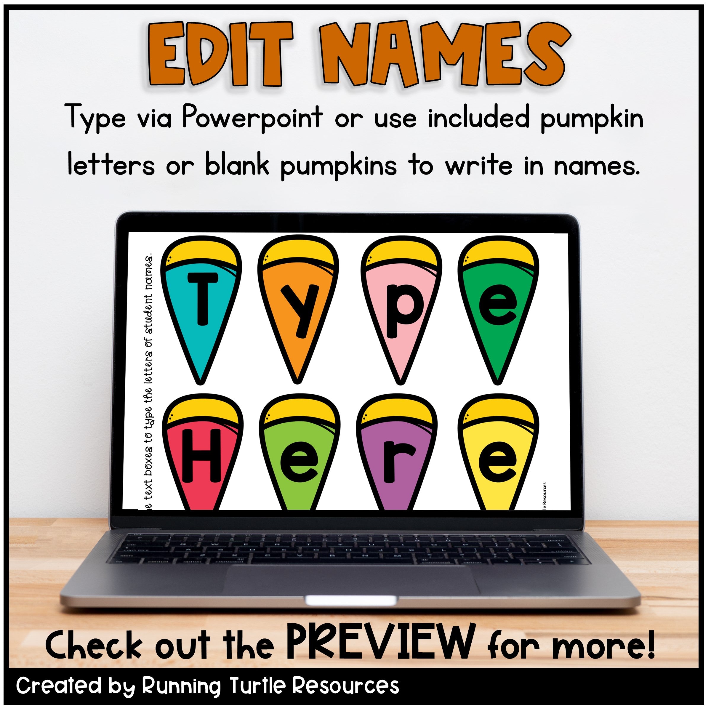 Turkey Name Craft EDITABLE l Thanksgiving Craftivity Preschool