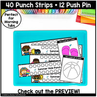 Summer Fine Motor Printables for Preschool, PreK and Kindergarten