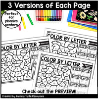 Farm Color by Letter and Beginning Sound Pages