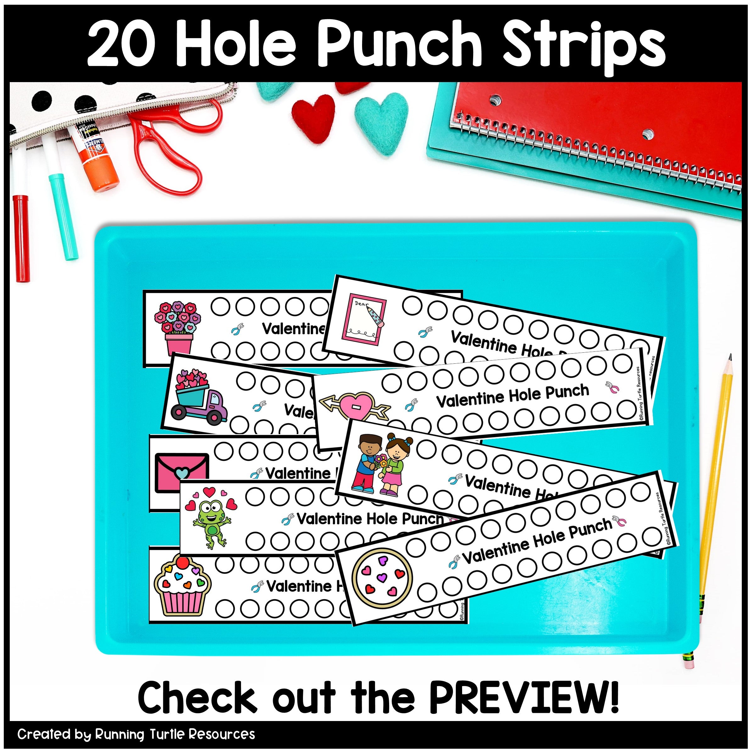 Valentine's Day Fine Motor Printables