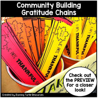 Gratitude Tree, Thanksgiving Countdown Chain, Gratitude Activities SEL