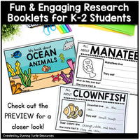 Ocean Unit Kindergarten, Ocean Animal Research Project