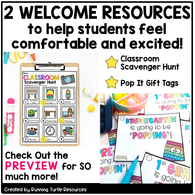 Meet the Teacher Open House Back to School Bundle