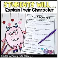 All About Me Glyph Writing Crafts Bundle