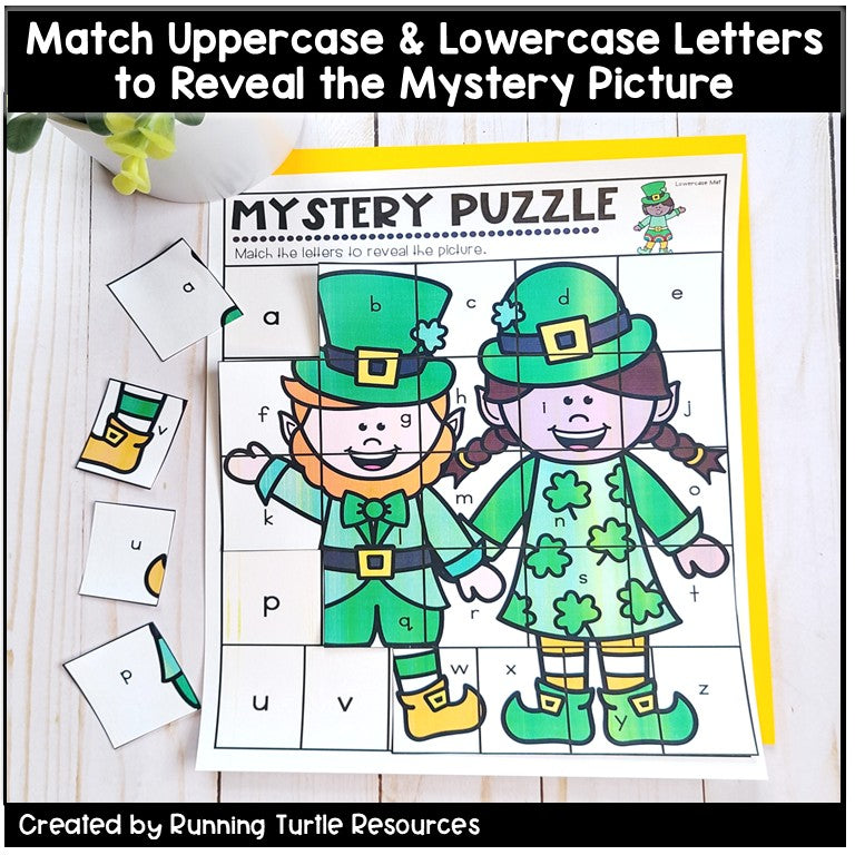 St. Patricks Day Alphabet Mystery Puzzles