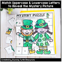 St. Patricks Day Alphabet Mystery Puzzles