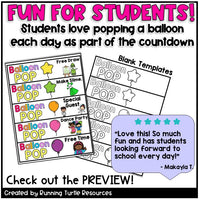End of Year BALLOON POP Countdown