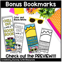 Summer Reading Bingo, June and July Reading Challenge and Bookmarks