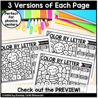Spring Color by Letter and Beginning Sound Pages