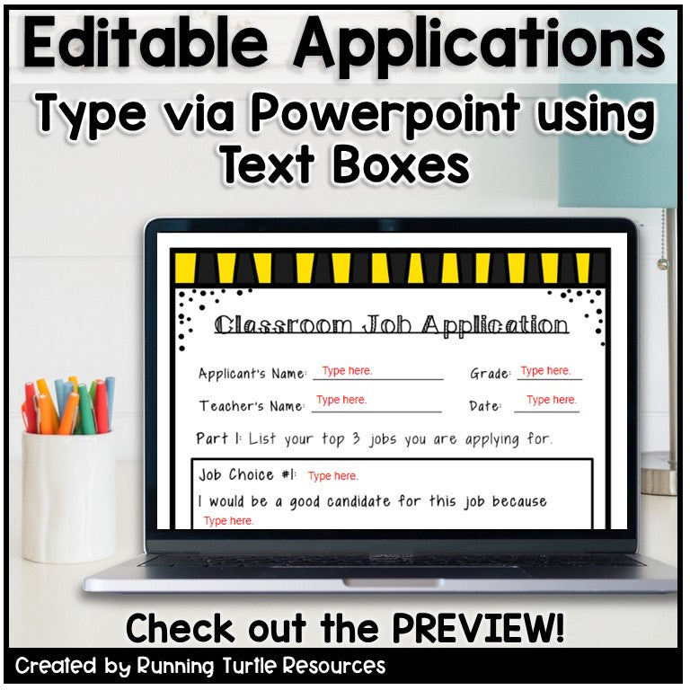 Classroom Job Application