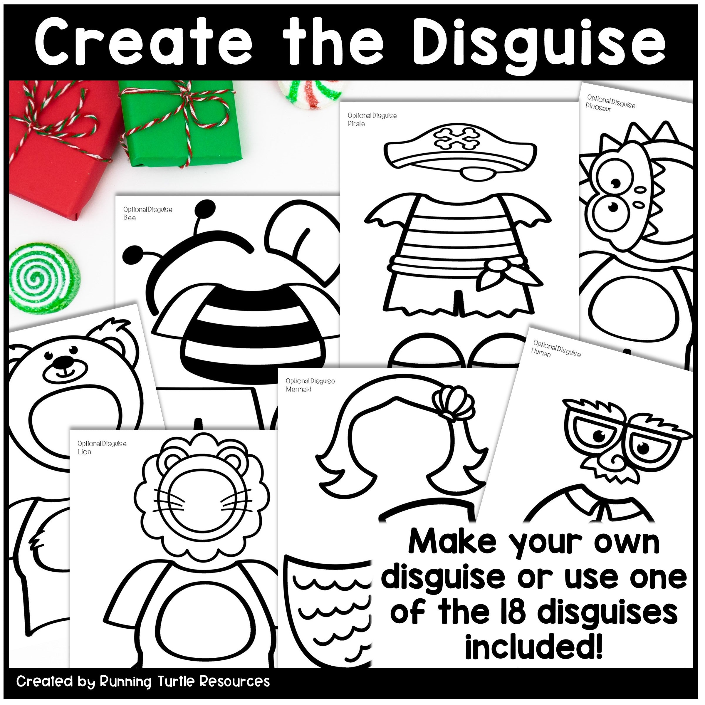Gingerbread Disguise Activity Craft l Christmas Writing Activity