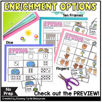 Number Match Seasonal Bundle, Matching Numbers to Quantities Preschool