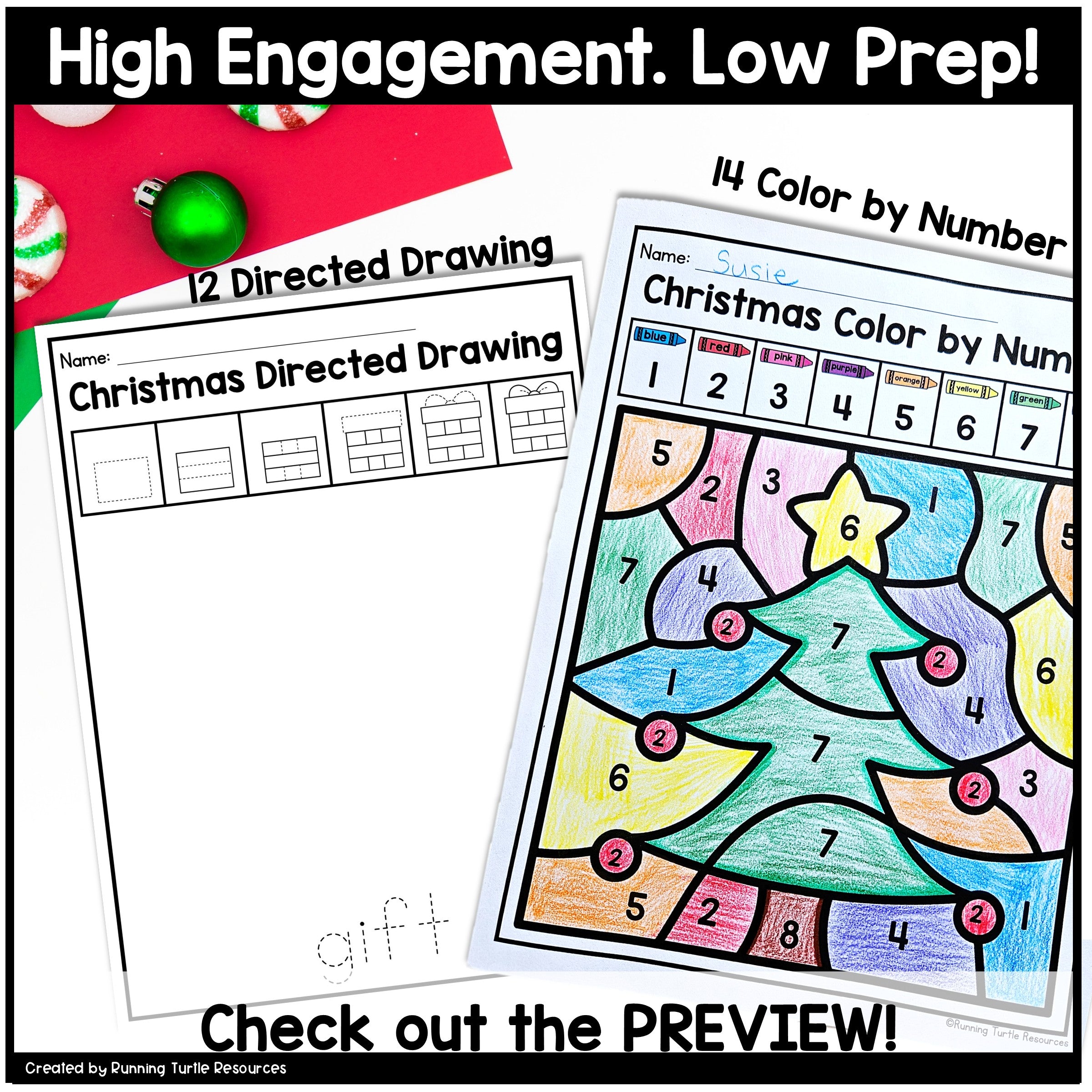 Christmas Fine Motor Printables for Preschool, PreK and Kindergarten