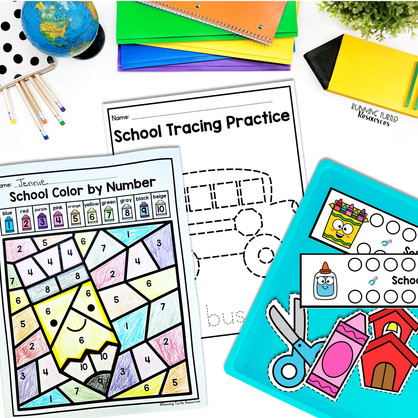 Back to School Fine Motor Printables for Preschool, Kindergarten