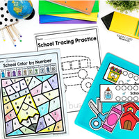 Back to School Fine Motor Printables for Preschool, Kindergarten