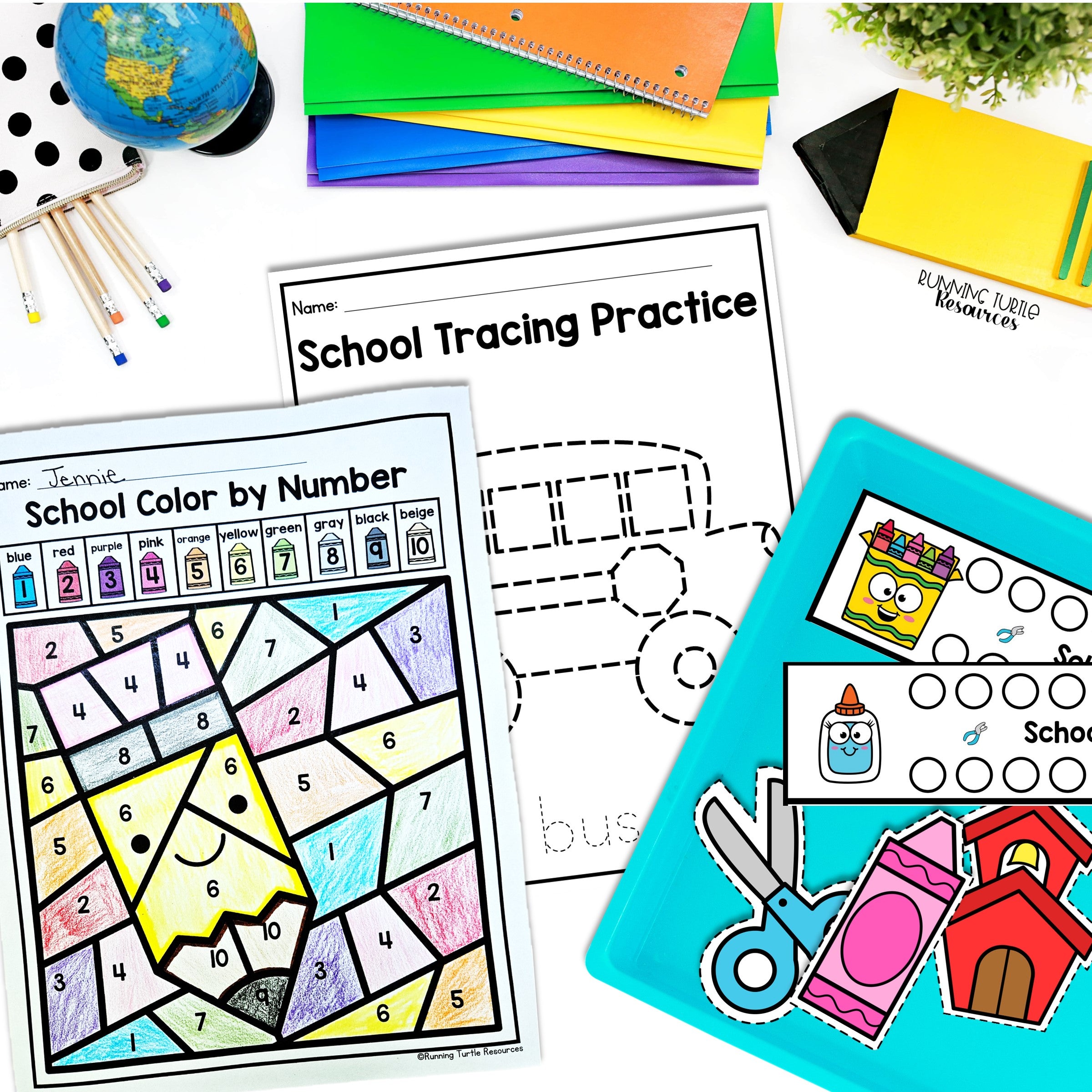 Back to School Fine Motor Printables for Preschool, Kindergarten