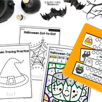 Halloween Fine Motor Printables for Preschool, PreK and Kindergarten