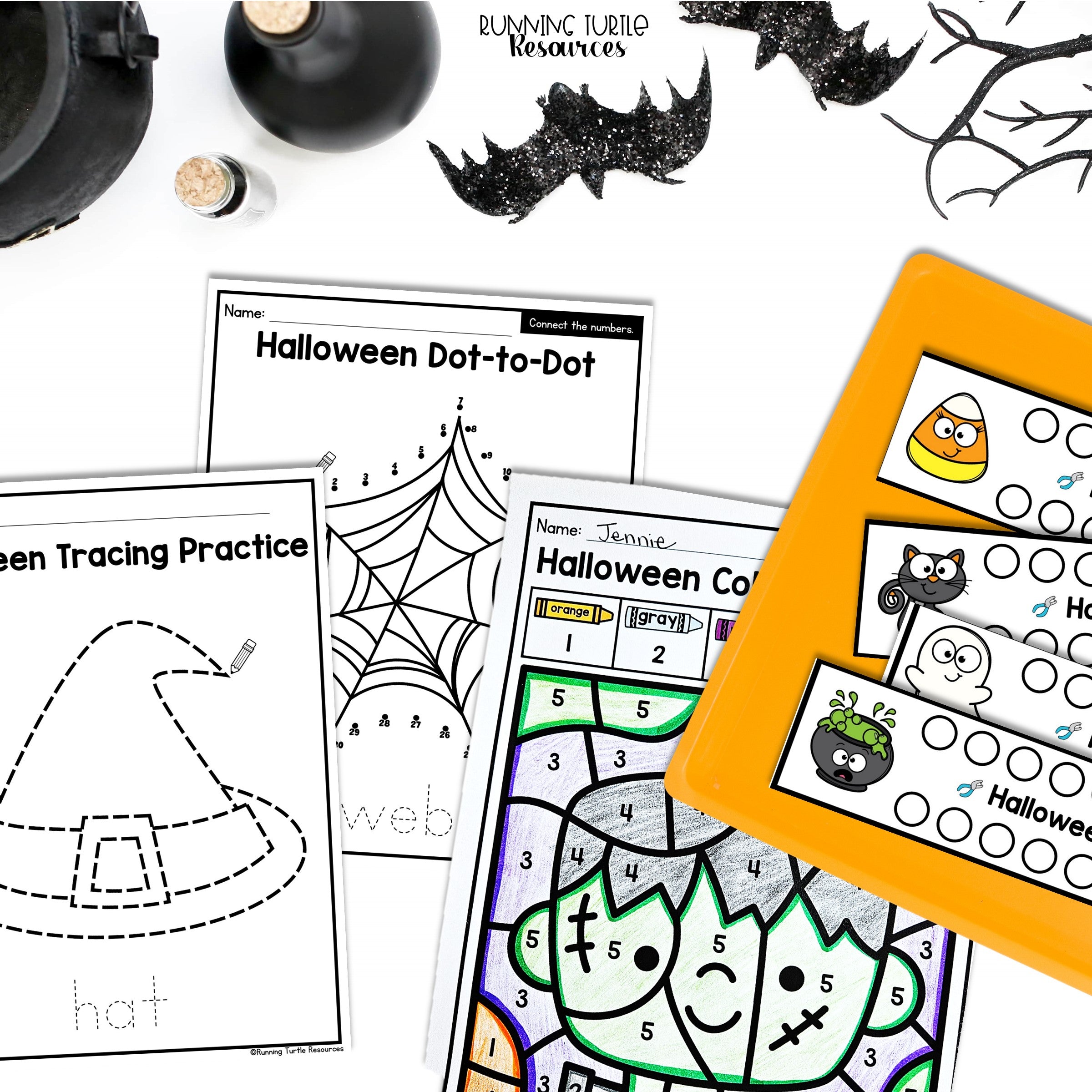 Halloween Fine Motor Printables for Preschool, PreK and Kindergarten