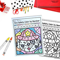 Fire Safety Fine Motor Skills for Preschool, PreK and Kindergarten