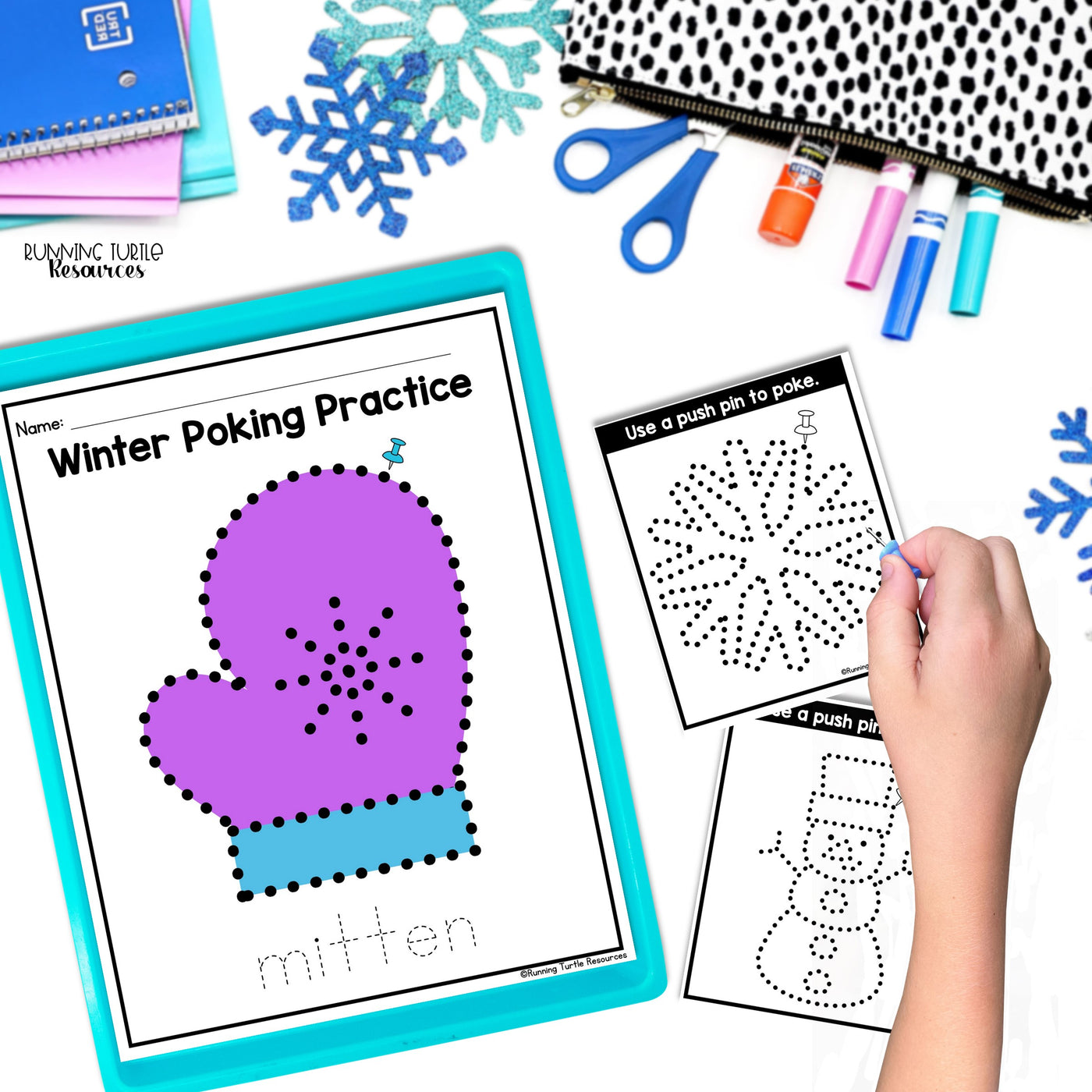 Winter Fine Motor Printables for Preschool, PreK and Kindergarten