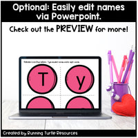 Editable Valentine Name Craft l Love Bug Activity