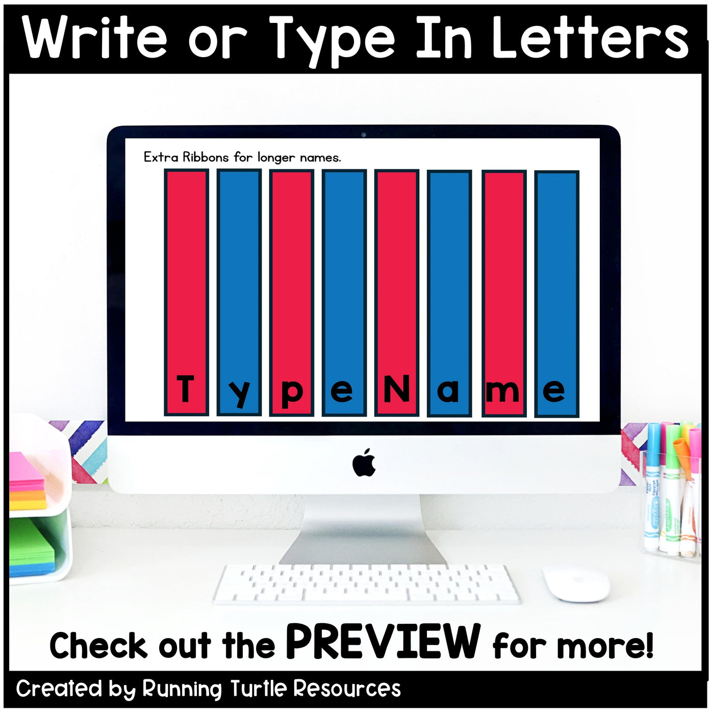 Future Voter Name Craft for Preschool and Kindergarten