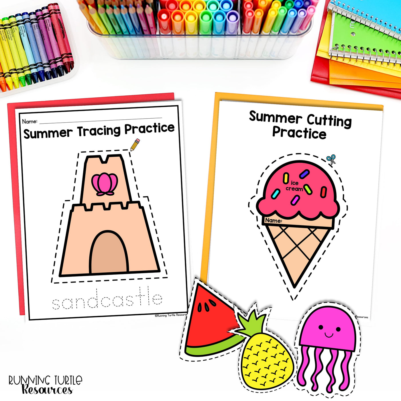 Summer Fine Motor Printables for Preschool, PreK and Kindergarten