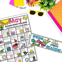May Reading Log, Spring Bookmarks, Summer Reading Bingo, End of Year Bingo