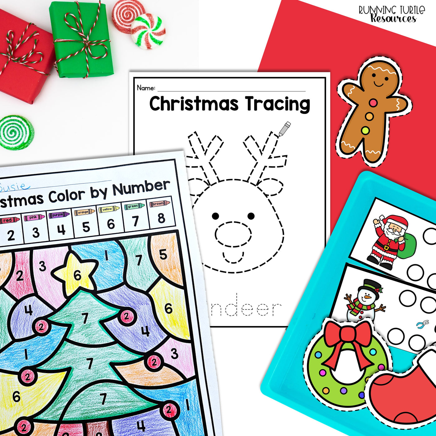 Christmas Fine Motor Printables for Preschool, PreK and Kindergarten