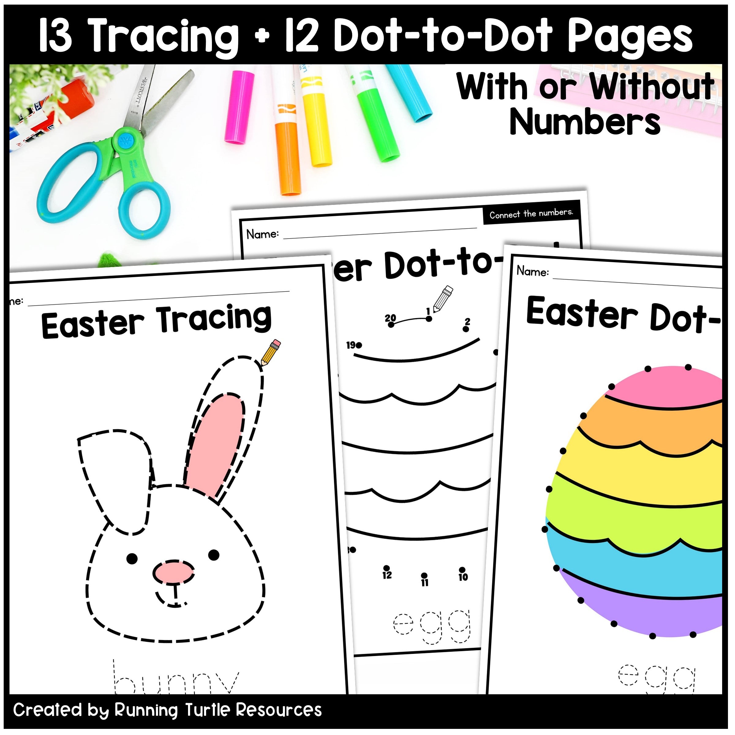 Easter Fine Motor Printables for Preschool, PreK, TK and Kindergarten