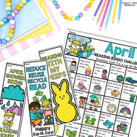 Monthly Reading Log, Reading Bingo Challenge and Bookmarks