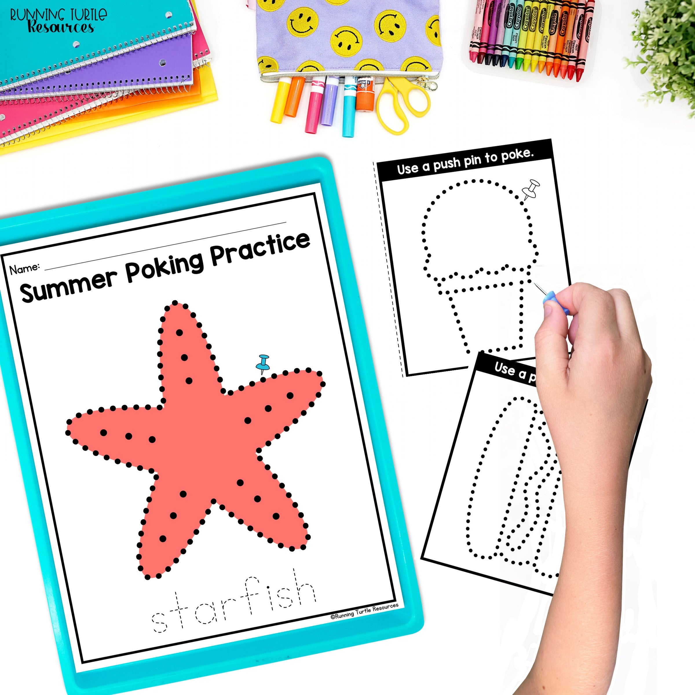 Summer Fine Motor Printables for Preschool, PreK and Kindergarten