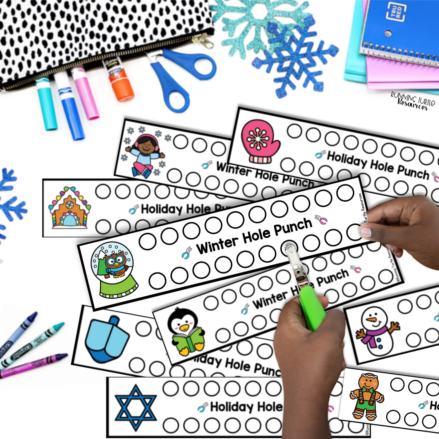 Winter Fine Motor Printables for Preschool, PreK and Kindergarten